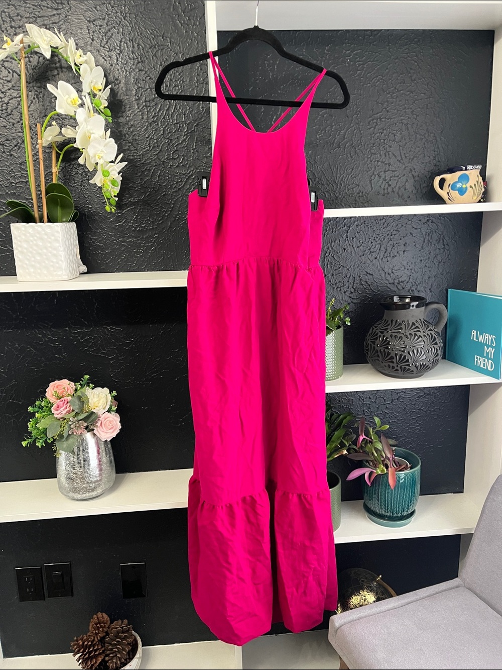 Magenta Pink Maxi Dress